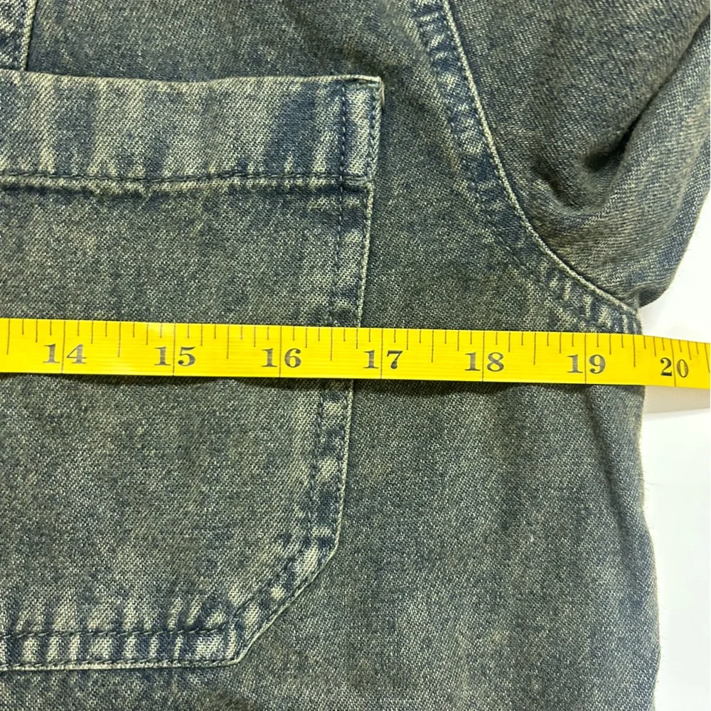 Joan Rivers Denim Shirt Jacket with Seaming Details (Size XS) - Picture 8 of 9